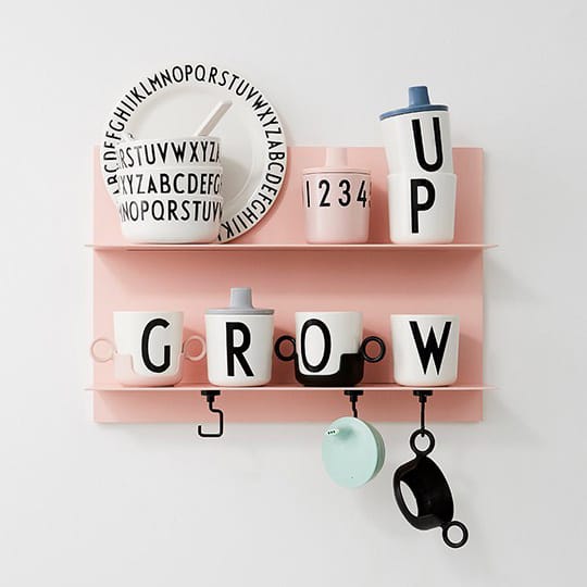 Design Letters Deckel für Melaminbecher - Grau - Design Letters