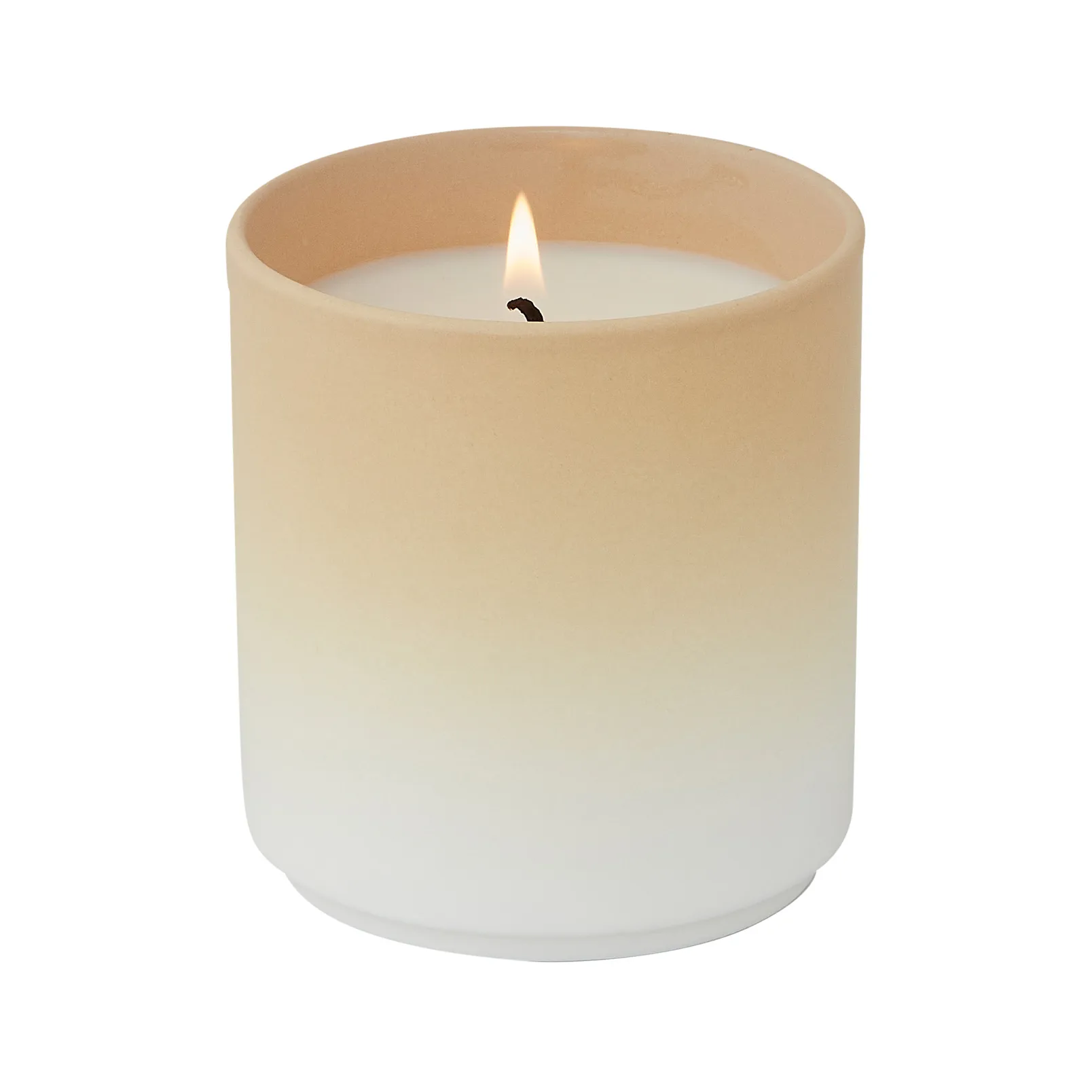 Design Letters dip dye Duftkerze Ø8cm, Beige Design Letters