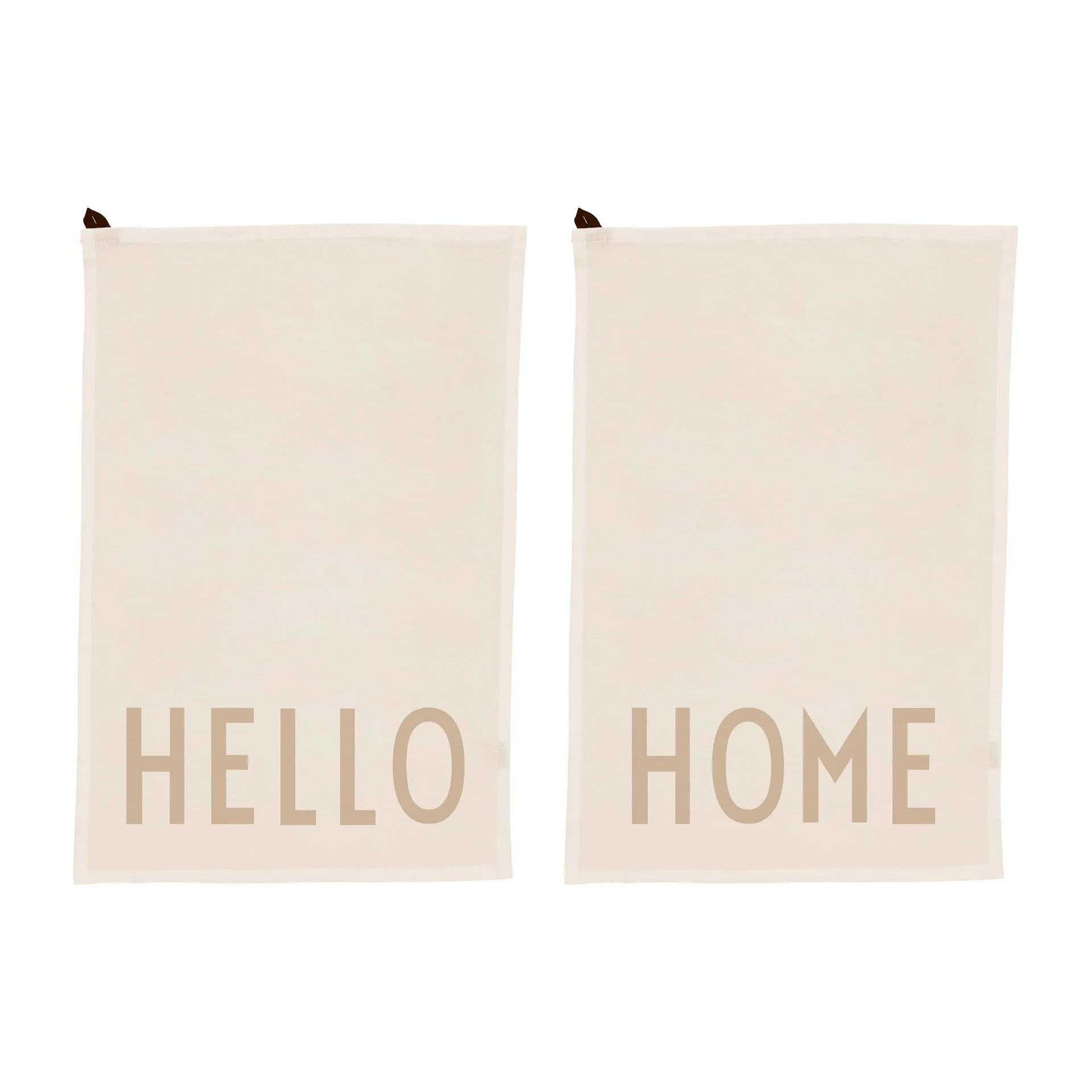 Design Letters Favorit Geschirrtuch 2-teilig, Hello-home-off white Design Letters