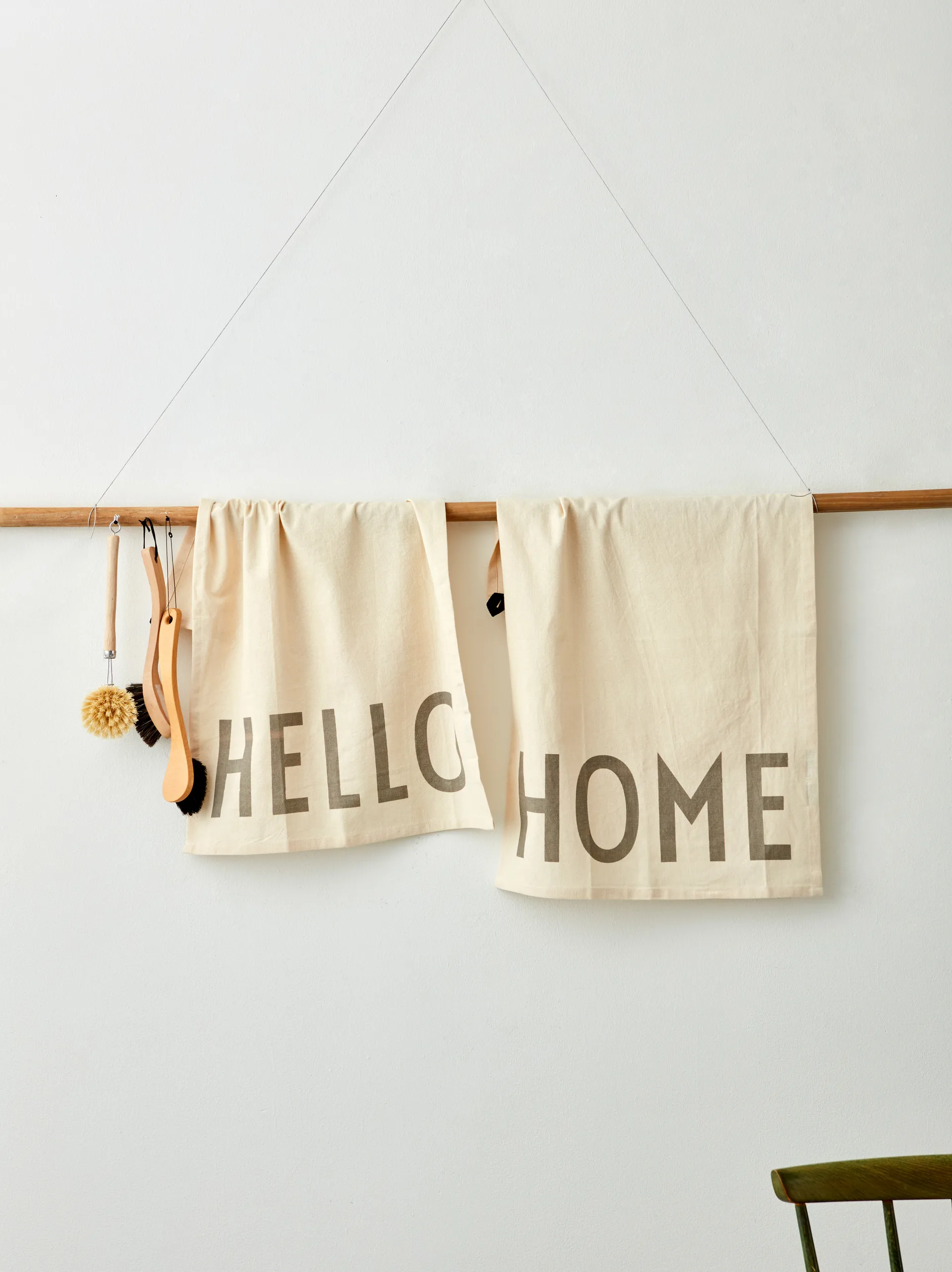 Design Letters Favorit Geschirrtuch 2-teilig, Hello-home-off white Design Letters