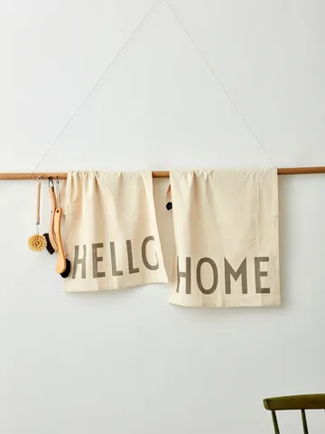 Design Letters Favorit Geschirrtuch 2-teilig - Hello-home-off white - Design Letters