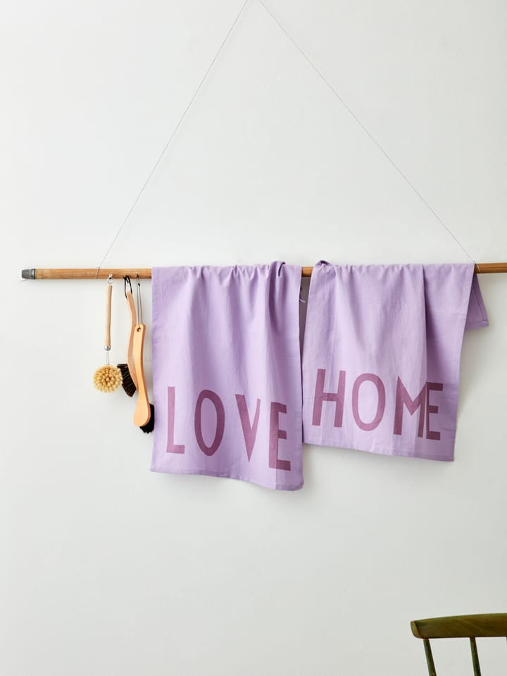 Design Letters Favorit Geschirrtuch 2-teilig - Love-home-lavender - Design Letters
