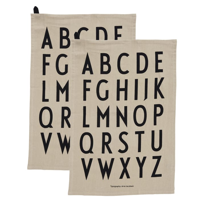 Design Letters Geschirrtuch 40 x 60cm 2er Pack - Beige - Design Letters