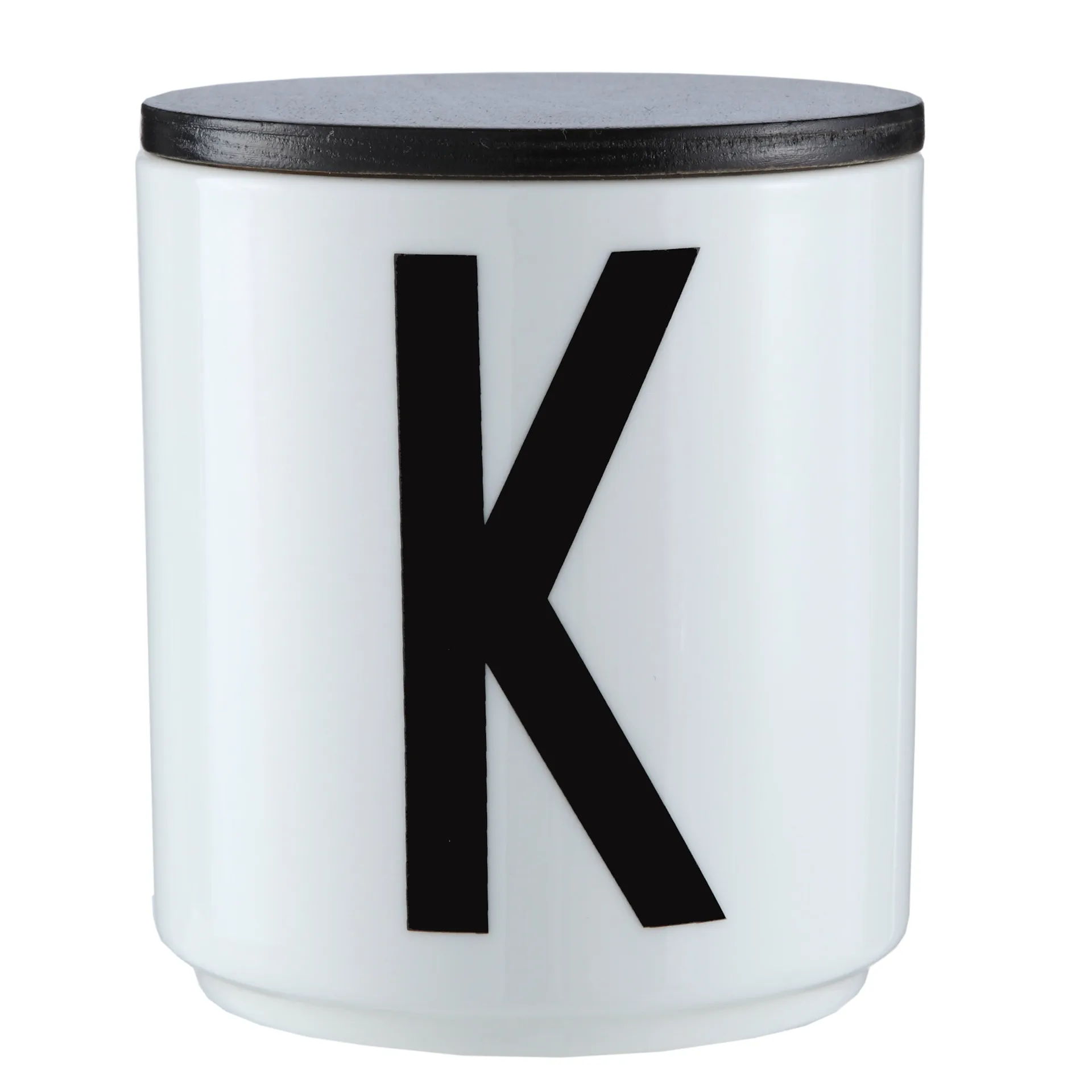 Design Letters Holzdeckel, Schwarz Design Letters