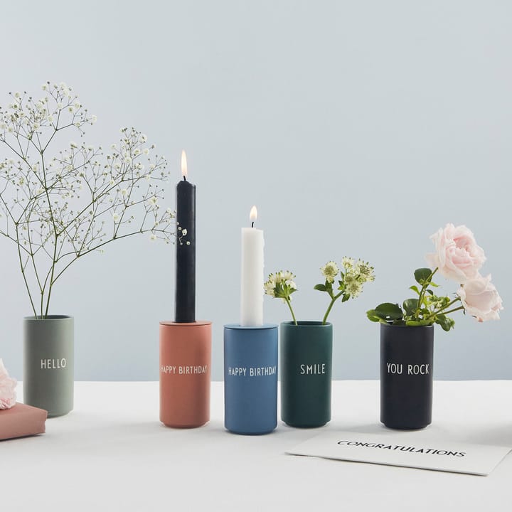 Design Letters Kerzenhalter für Vase & Espressotasse - Blau - Design Letters