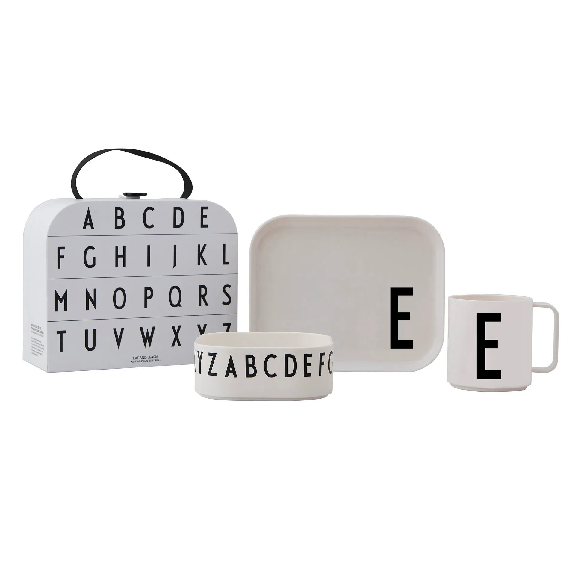 Design Letters Kindergeschirr Set, E Design Letters