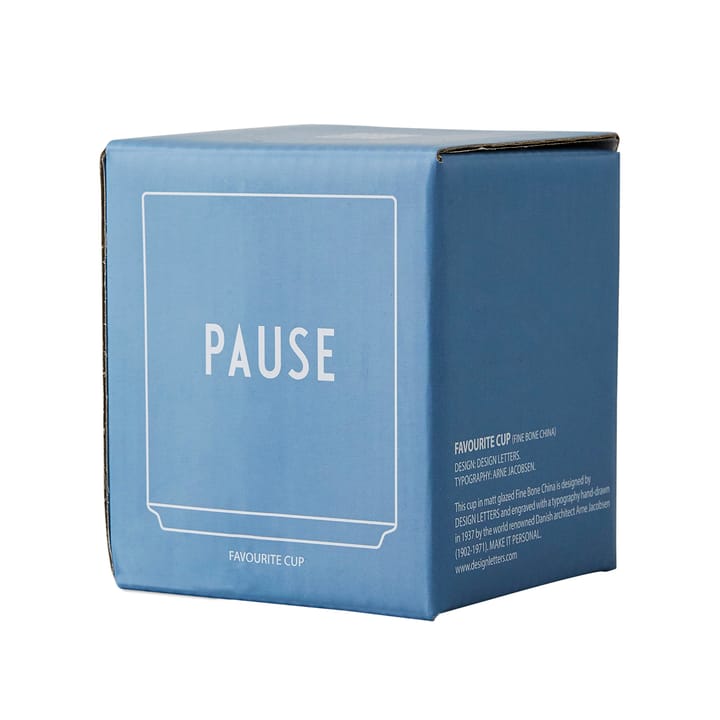 Design Letters Lieblingsbecher 25cl, Pause (Blau) Design Letters