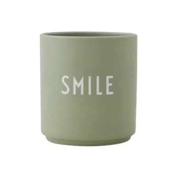 Design Letters Lieblingsbecher 25cl - Smile (Grün) - Design Letters