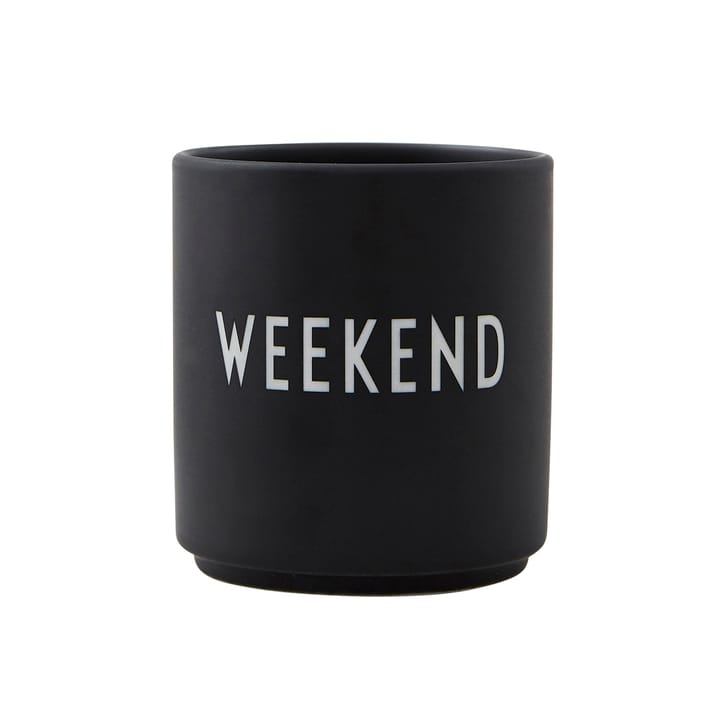 Design Letters Lieblingsbecher 25cl - Weekend (Schwarz) - Design Letters