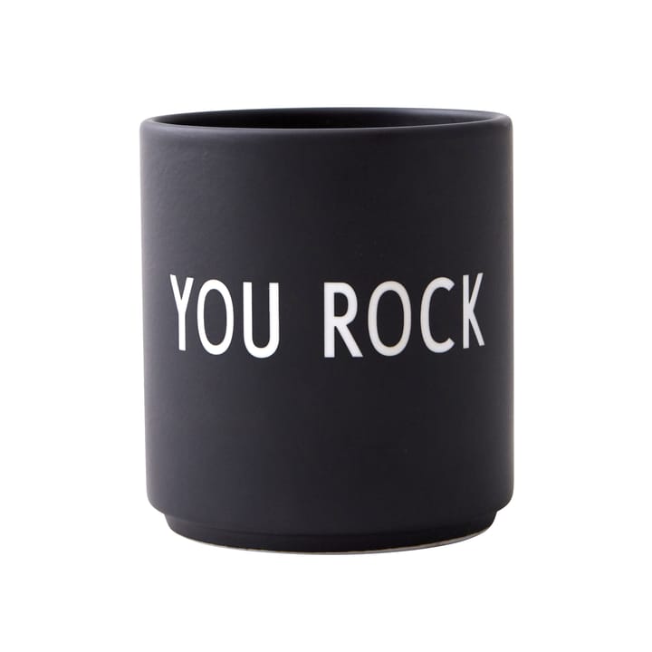 Design Letters Lieblingsbecher 25cl - You rock (Schwarz) - Design Letters