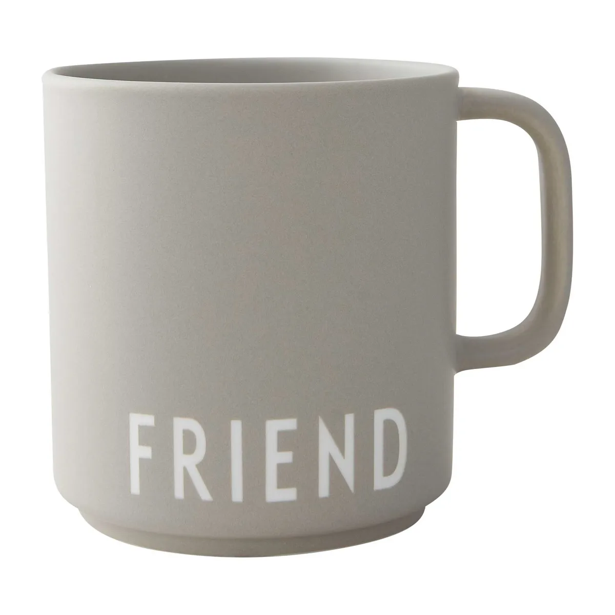 Design Letters Design Letters Lieblingstasse mit Henkel 25cl Friend-grey