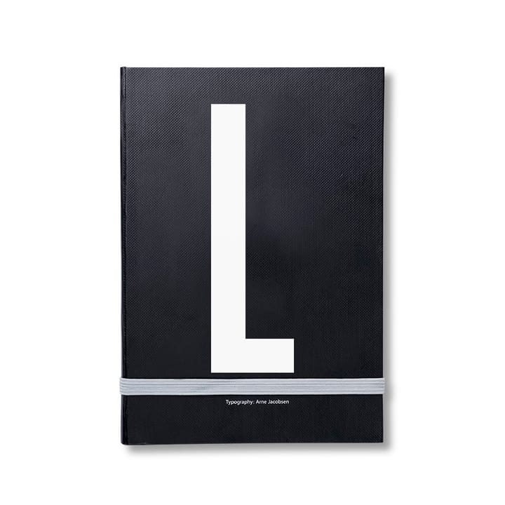 Design Letters Notizbuch persönlich, L Design Letters