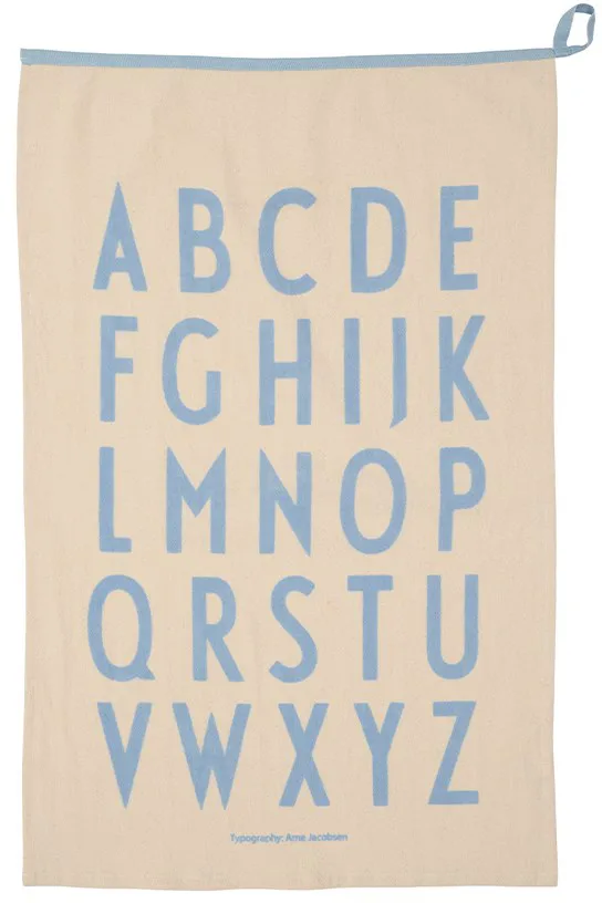 Design Letters Premium classic Küchenhandtuch 50x70cm, ABC-blau Design Letters