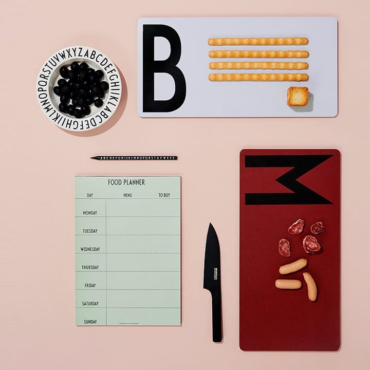 Design Letters Schneidbrett - M (für &quot;meat&quot;, Fleisch) - Design Letters