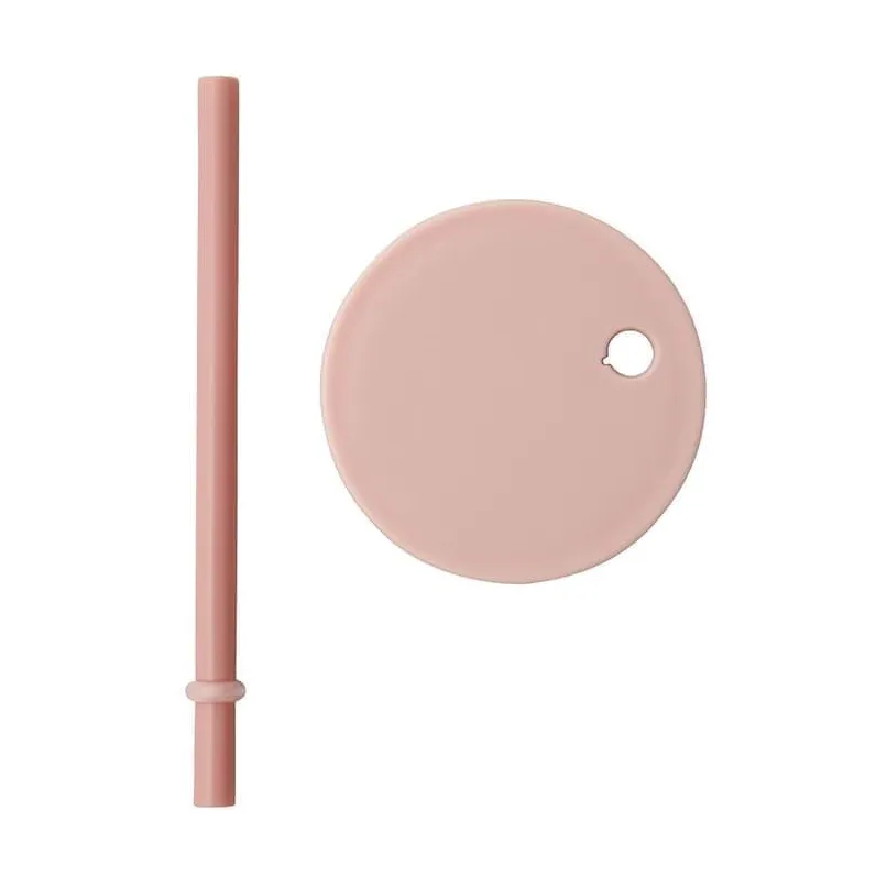 Design Letters Strohhalm mit Deckel, Nude Design Letters