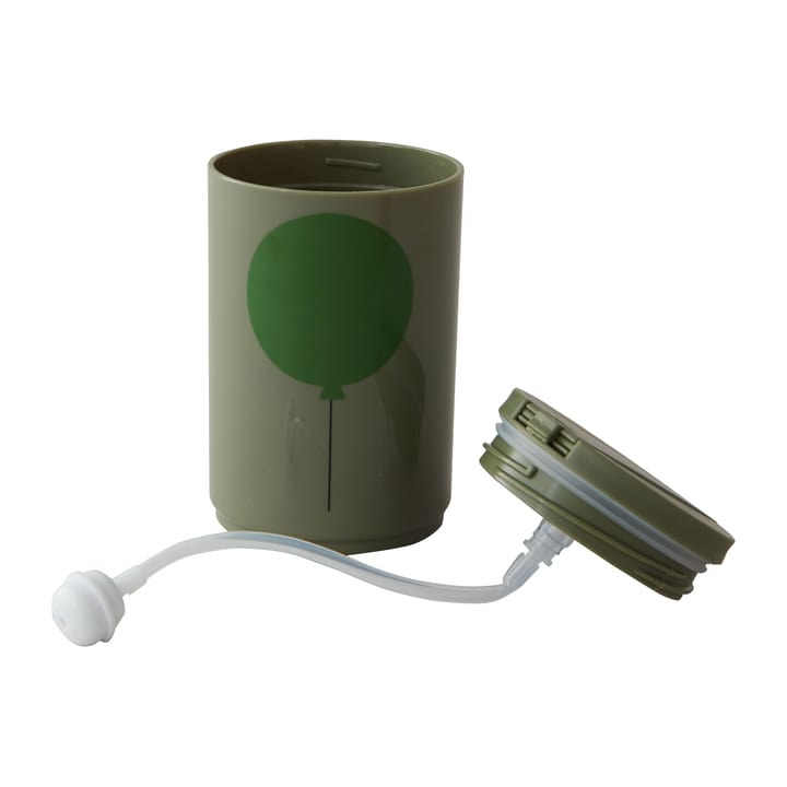Design Letters Thermobecher mit Strohhalm 33 cl, Forest Green Design Letters