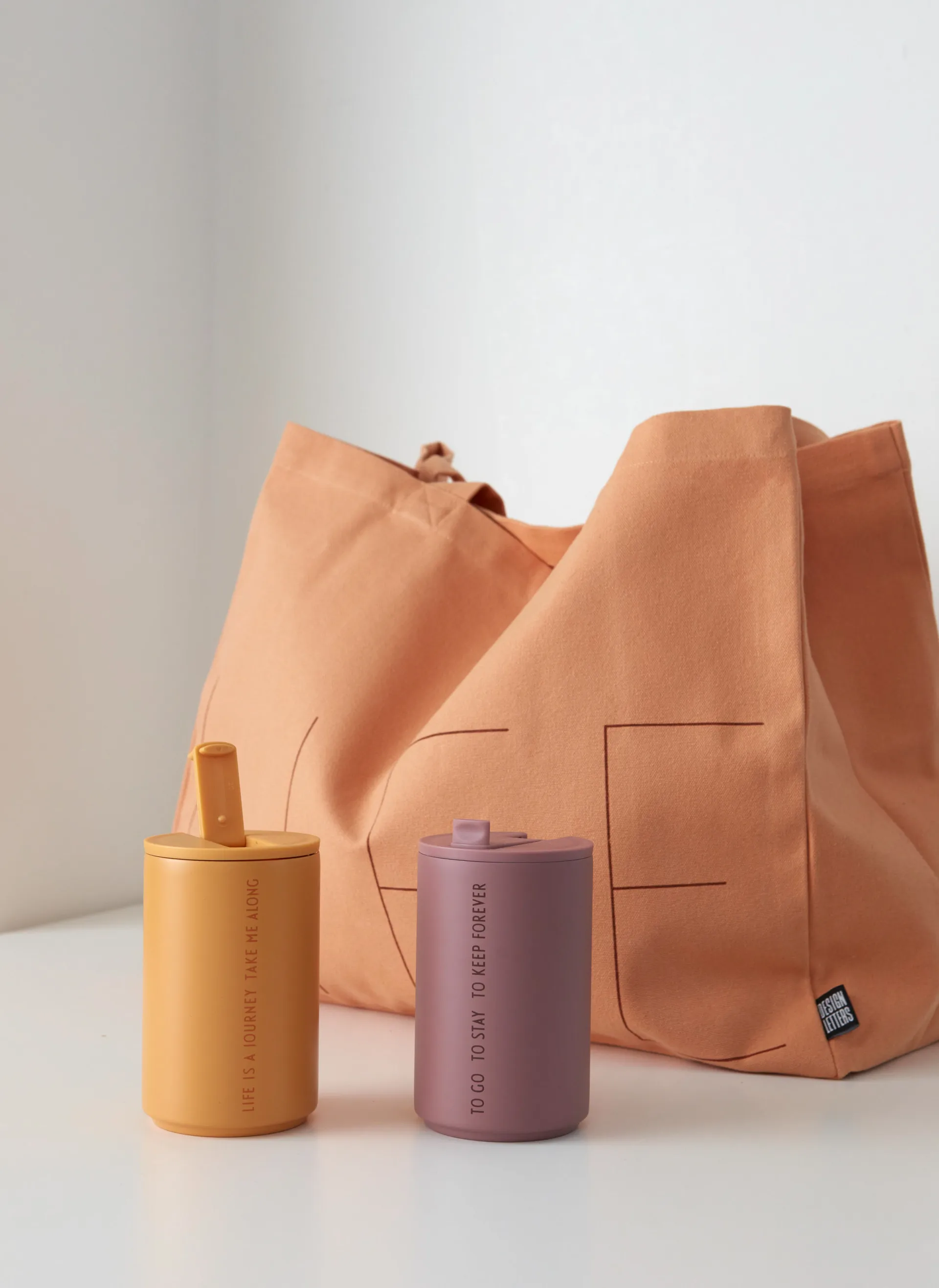 Design Letters Thermosbecher, Life-orange Design Letters