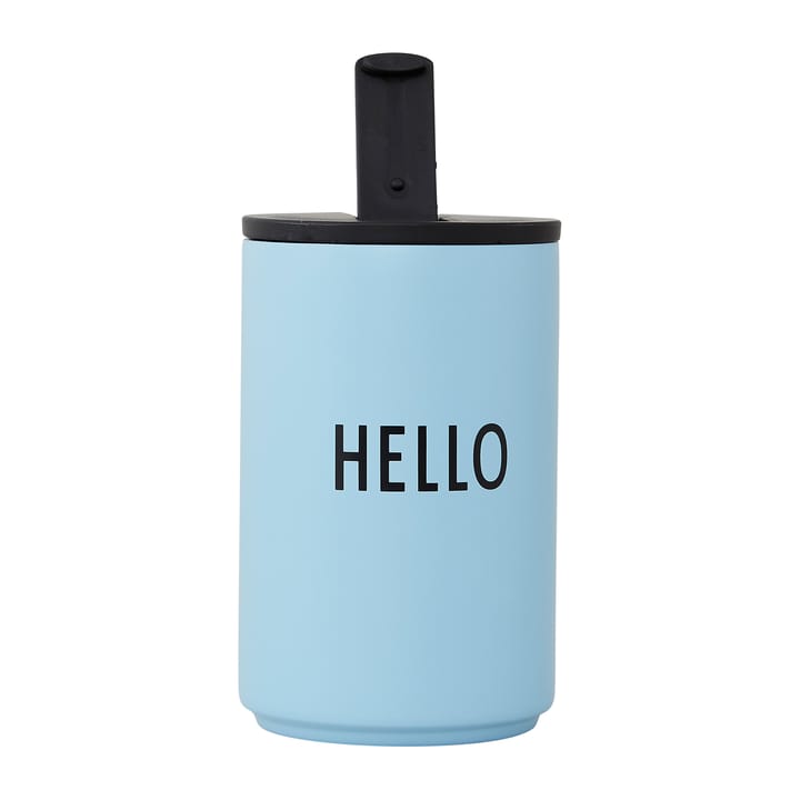 Design Letters Thermosbecher - Light blue-hello - Design Letters