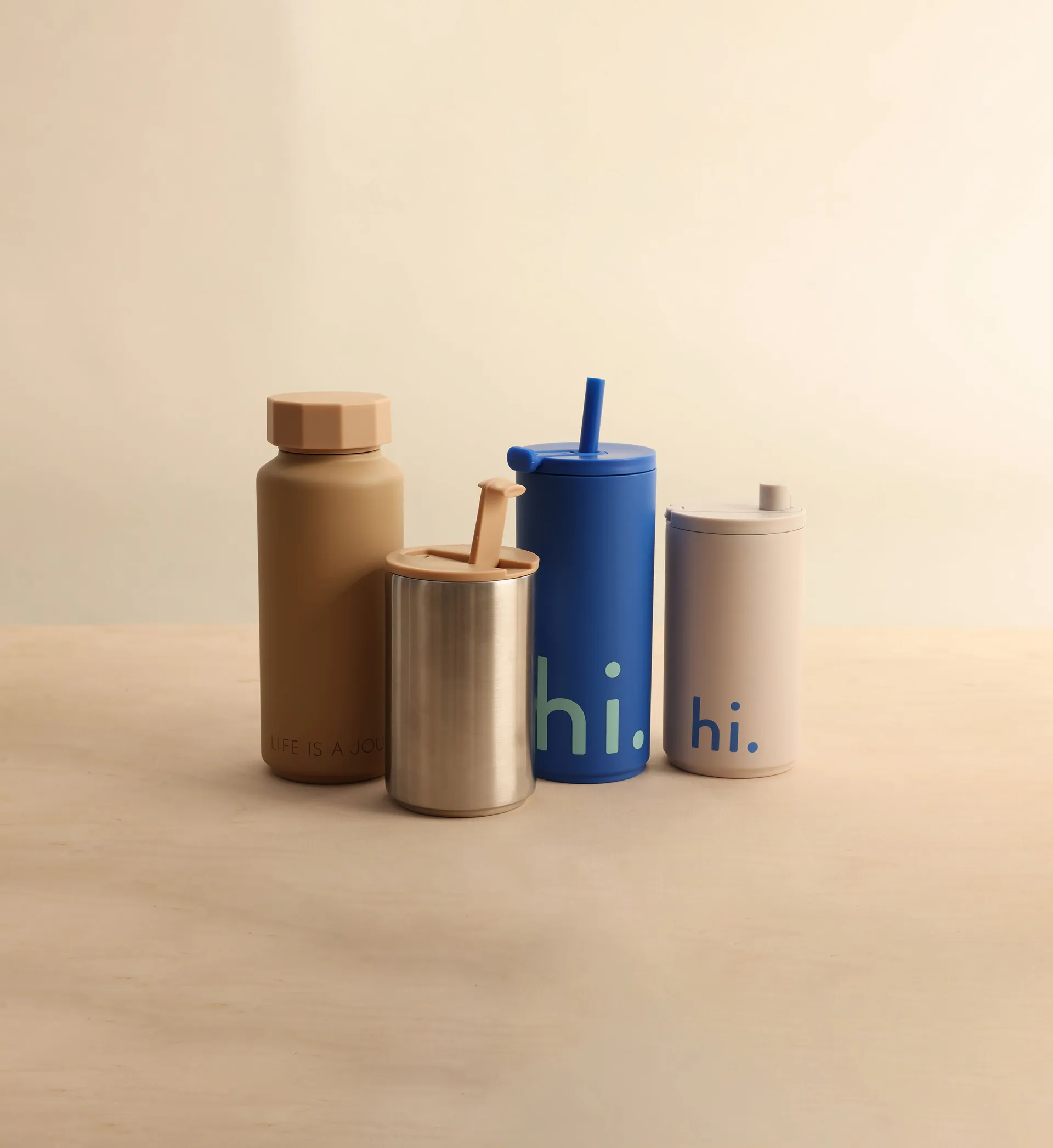 Design Letters Thermosflasche special edition, Beige Design Letters