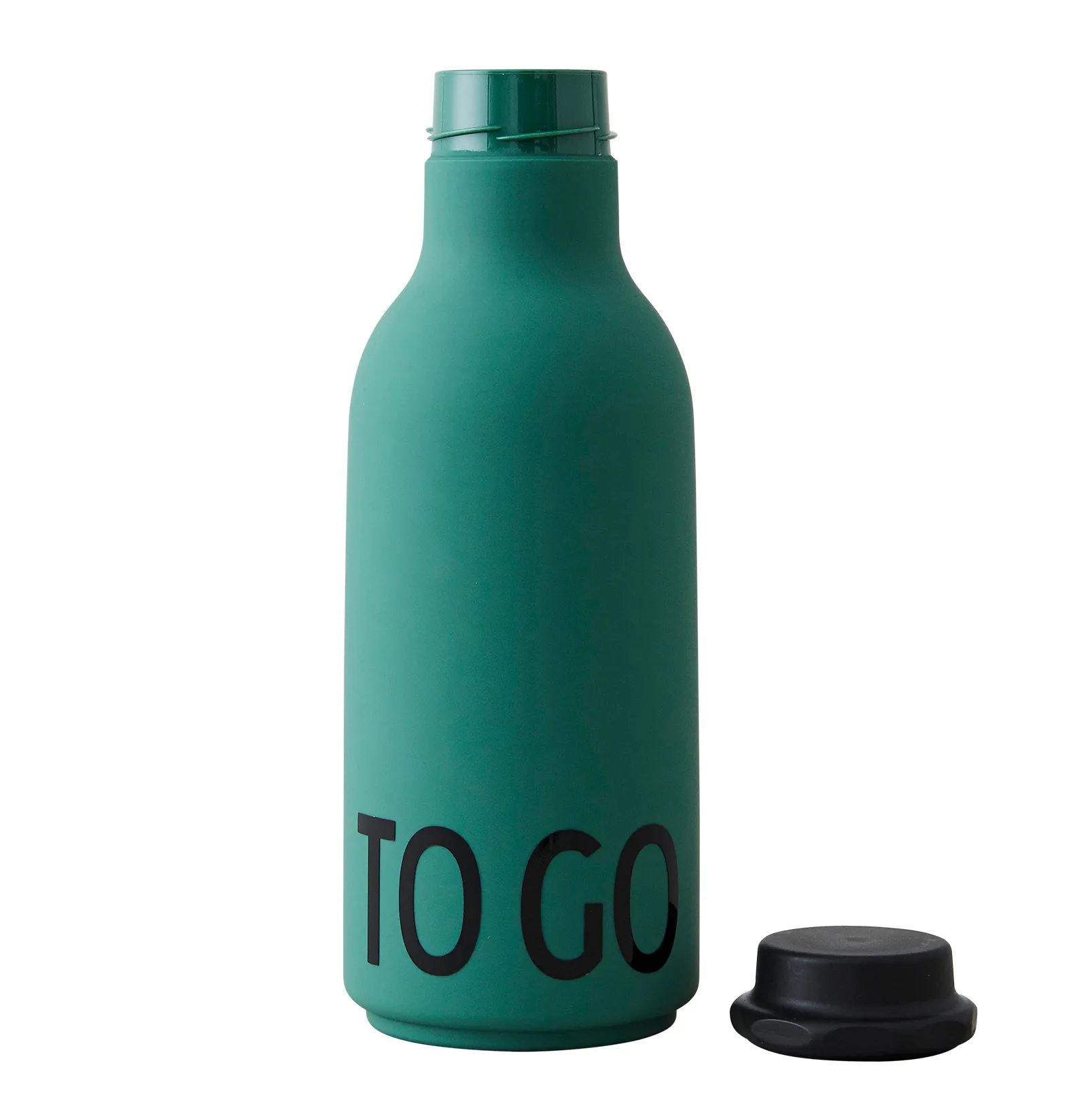 Design Letters TO GO Trinkflasche, Dunkelgrün Design Letters