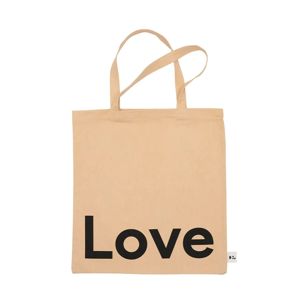 Design Letters Tote Bag Tasche, Love-beige Design Letters