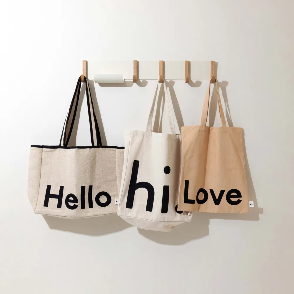 Design Letters Tote Bag Tasche, Love-beige Design Letters