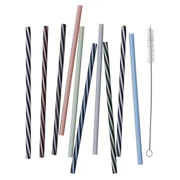 Design Letters Trinkhalm 10er Pack - Multi - Design Letters