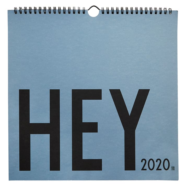 Design Letters Wandkalender 2020 - Blau - Design Letters