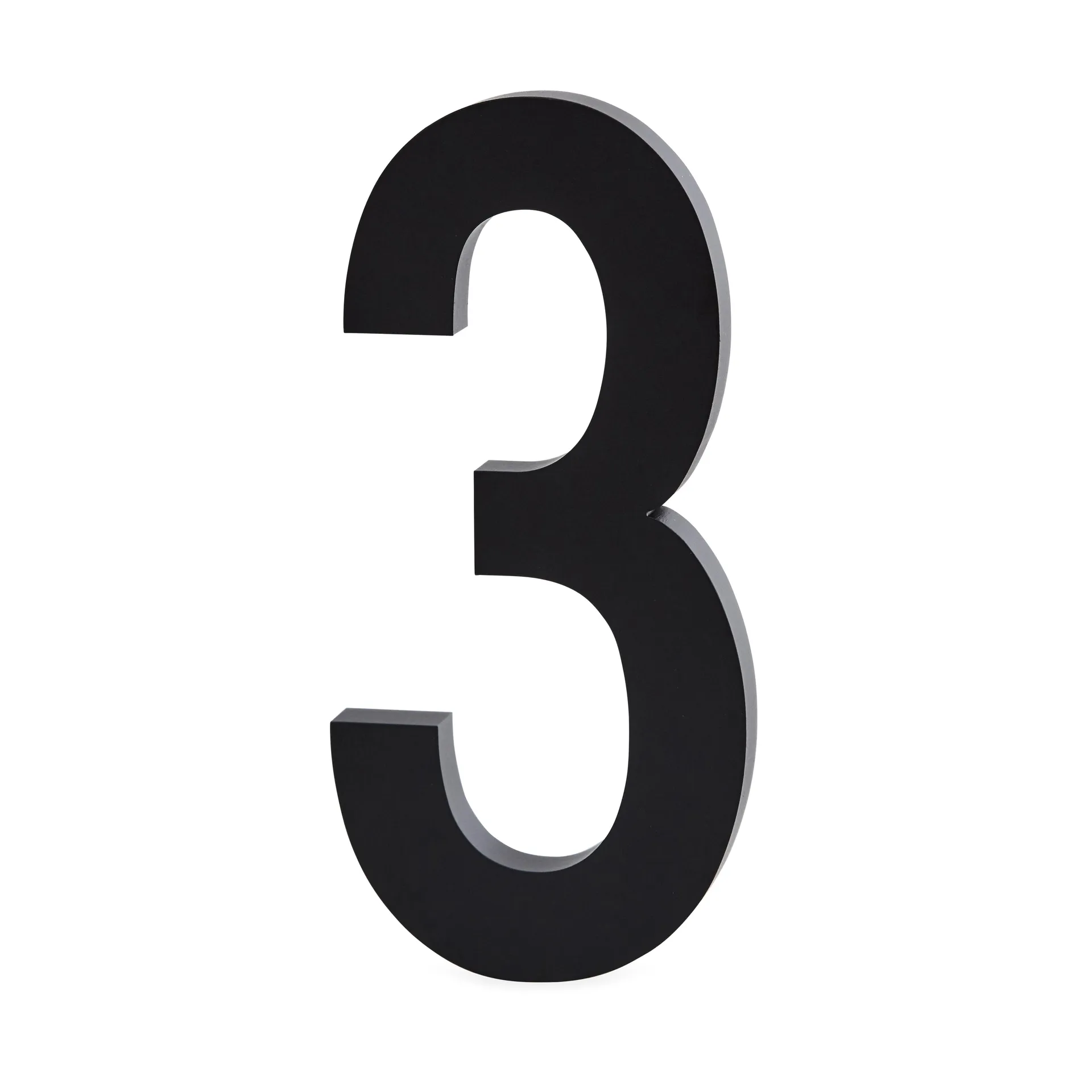 Design Letters Ziffern Aluminium 100mm, 3 Design Letters