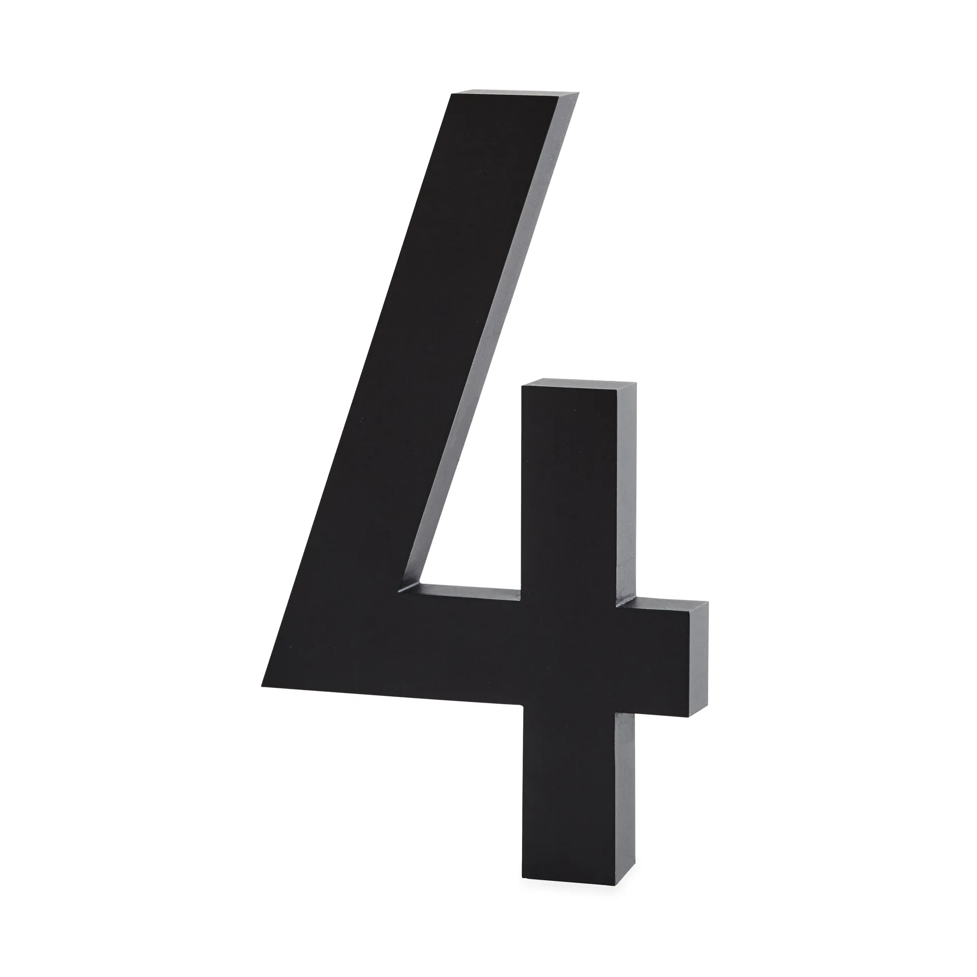 Design Letters Ziffern Aluminium 100mm, 4 Design Letters