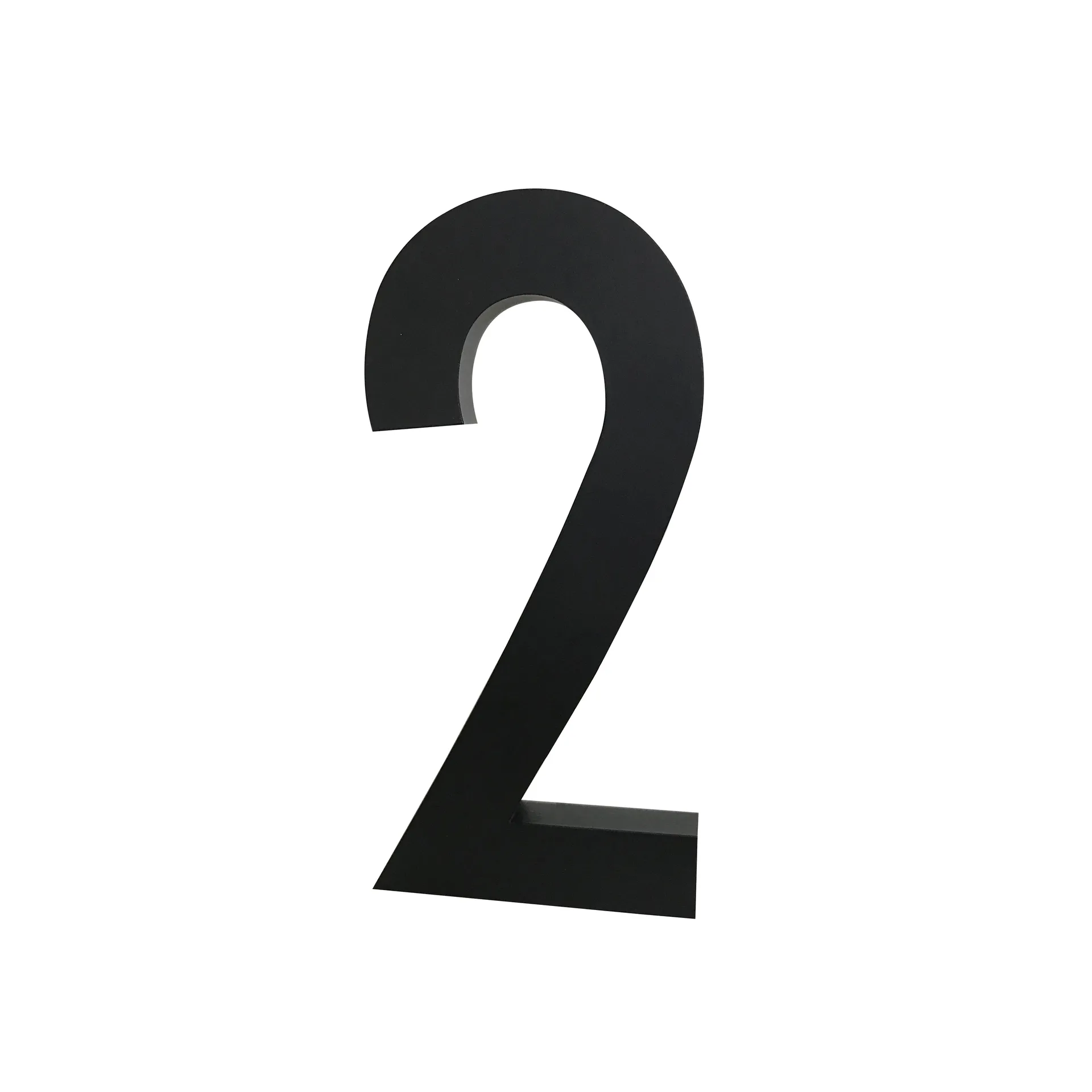 Design Letters Ziffern Aluminium 50mm, 2 Design Letters