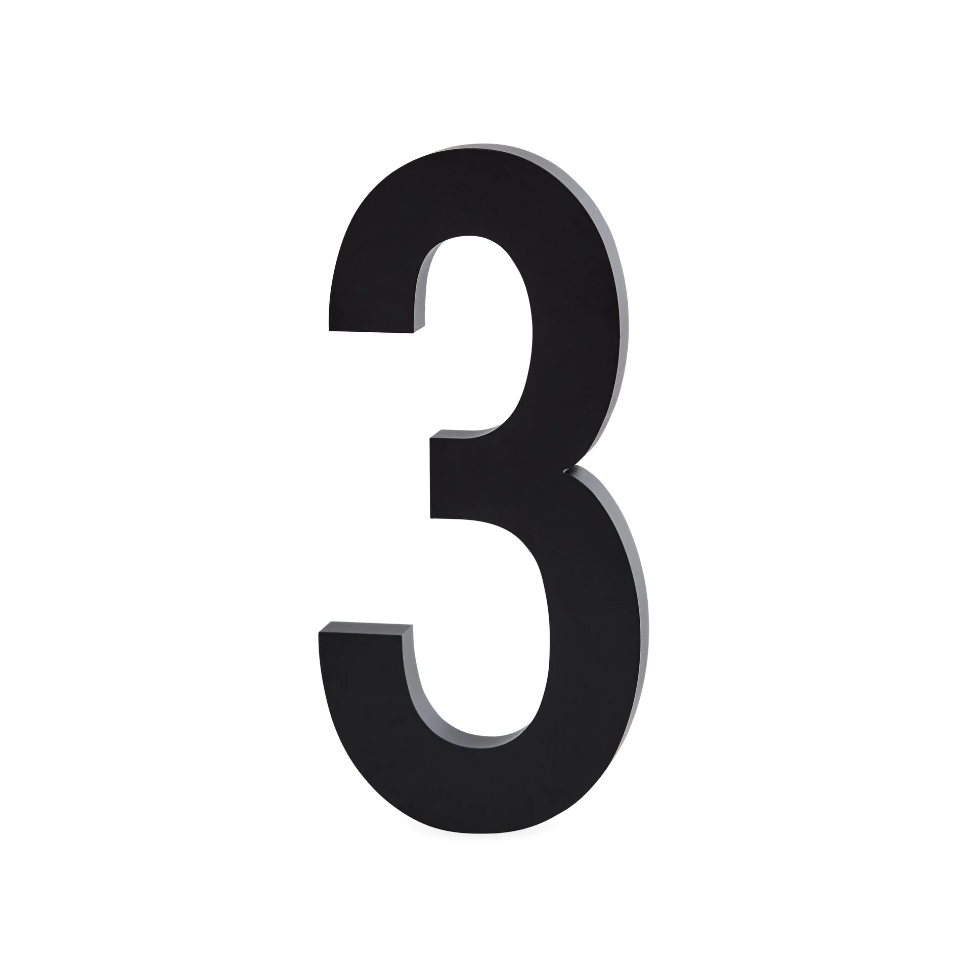 Design Letters Ziffern Aluminium 50mm, 3 Design Letters