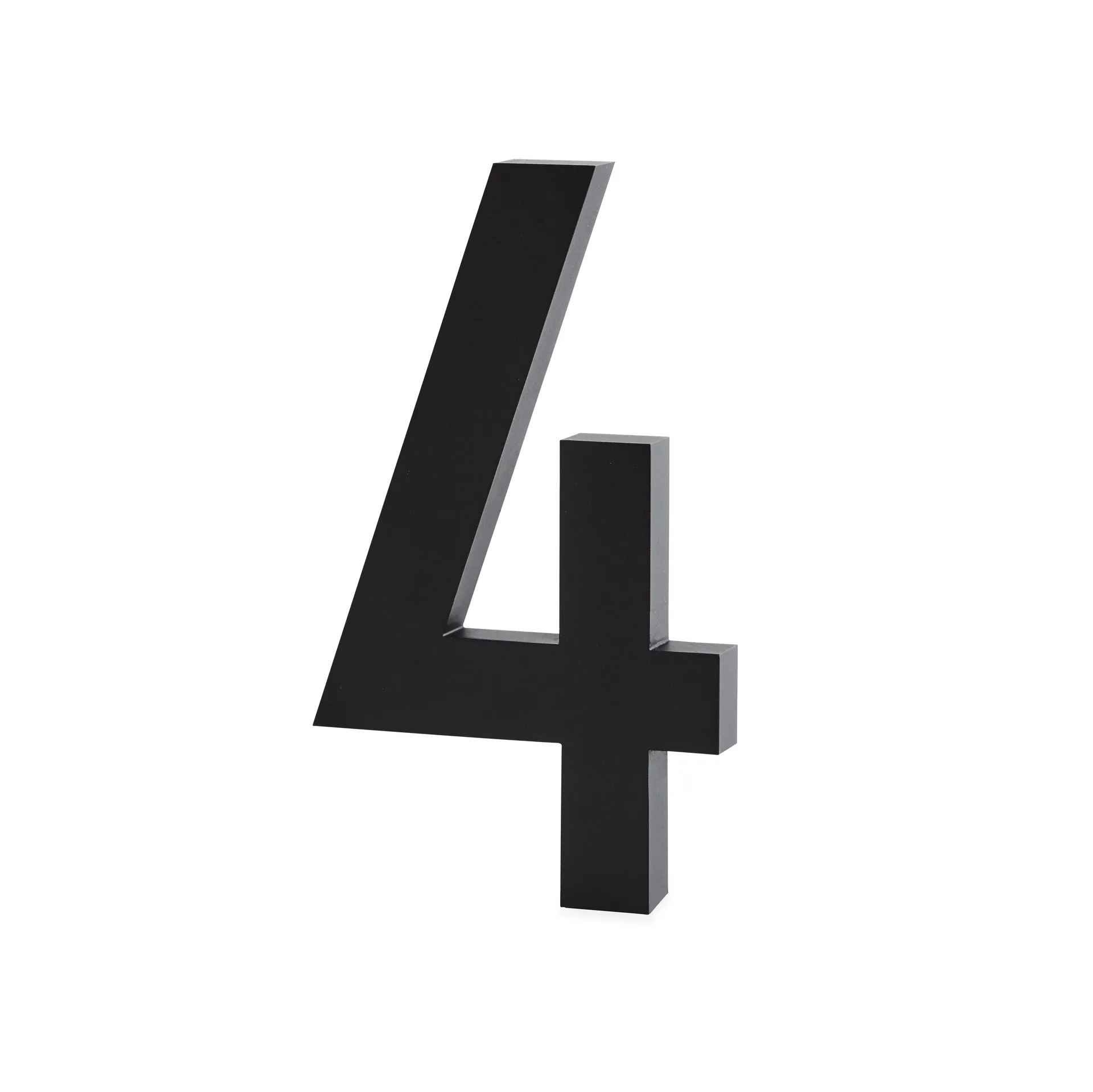 Design Letters Ziffern Aluminium 50mm, 4 Design Letters