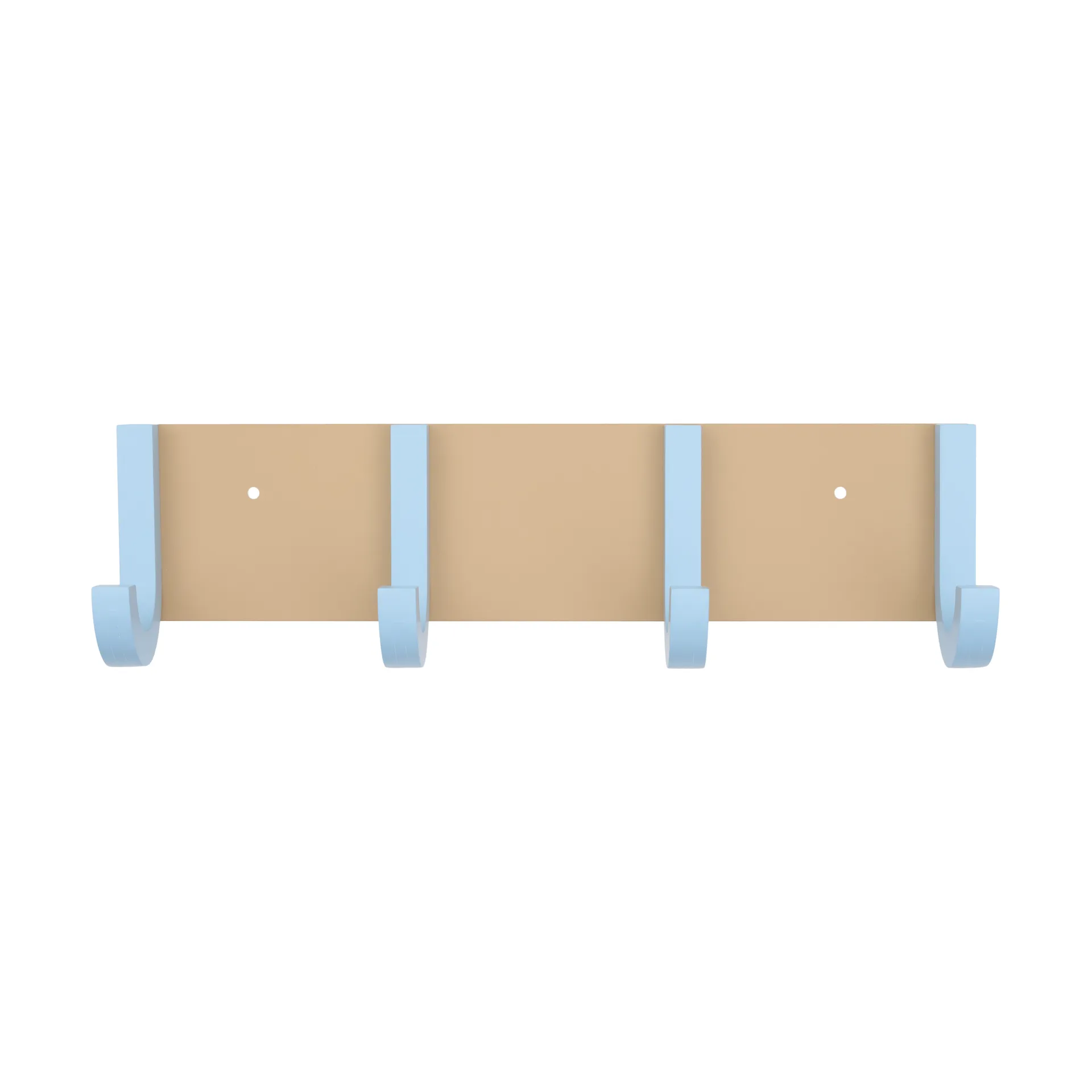 Jay Kleiderhaken 4 Haken, Beige-light blue Design Letters