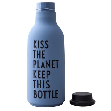 TO GO Trinkflasche Special Edition - Blau - Design Letters