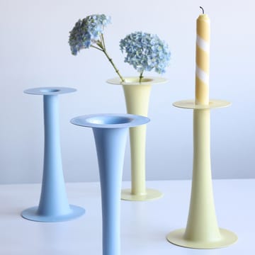 Trumpet 2-in-1 Vase und Kerzenständer 24 cm - Blue - Design Letters