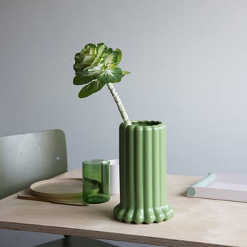 Tubular Vase large 24 cm - Green - Design Letters