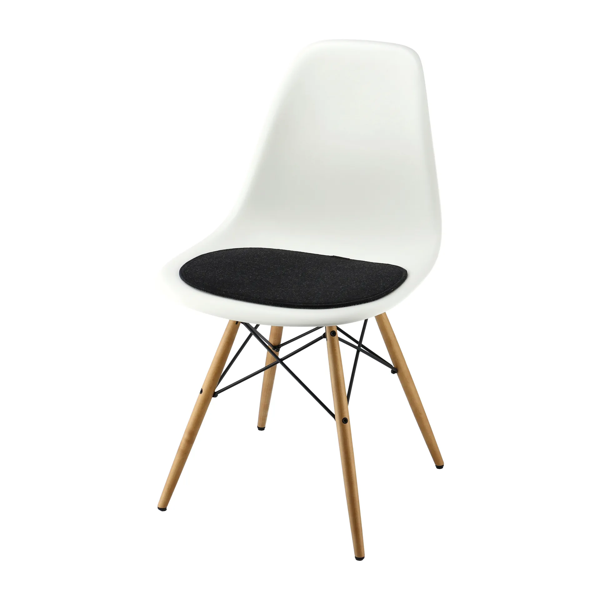 Eames DSR/DSW Kissen, Antracit Designers Eye