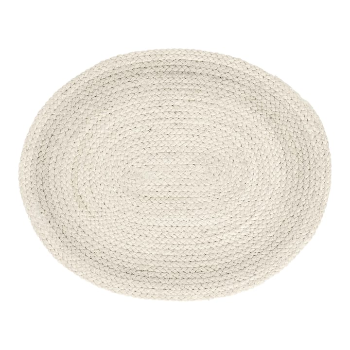 Braided Platzdecke oval - Ivory - Dixie