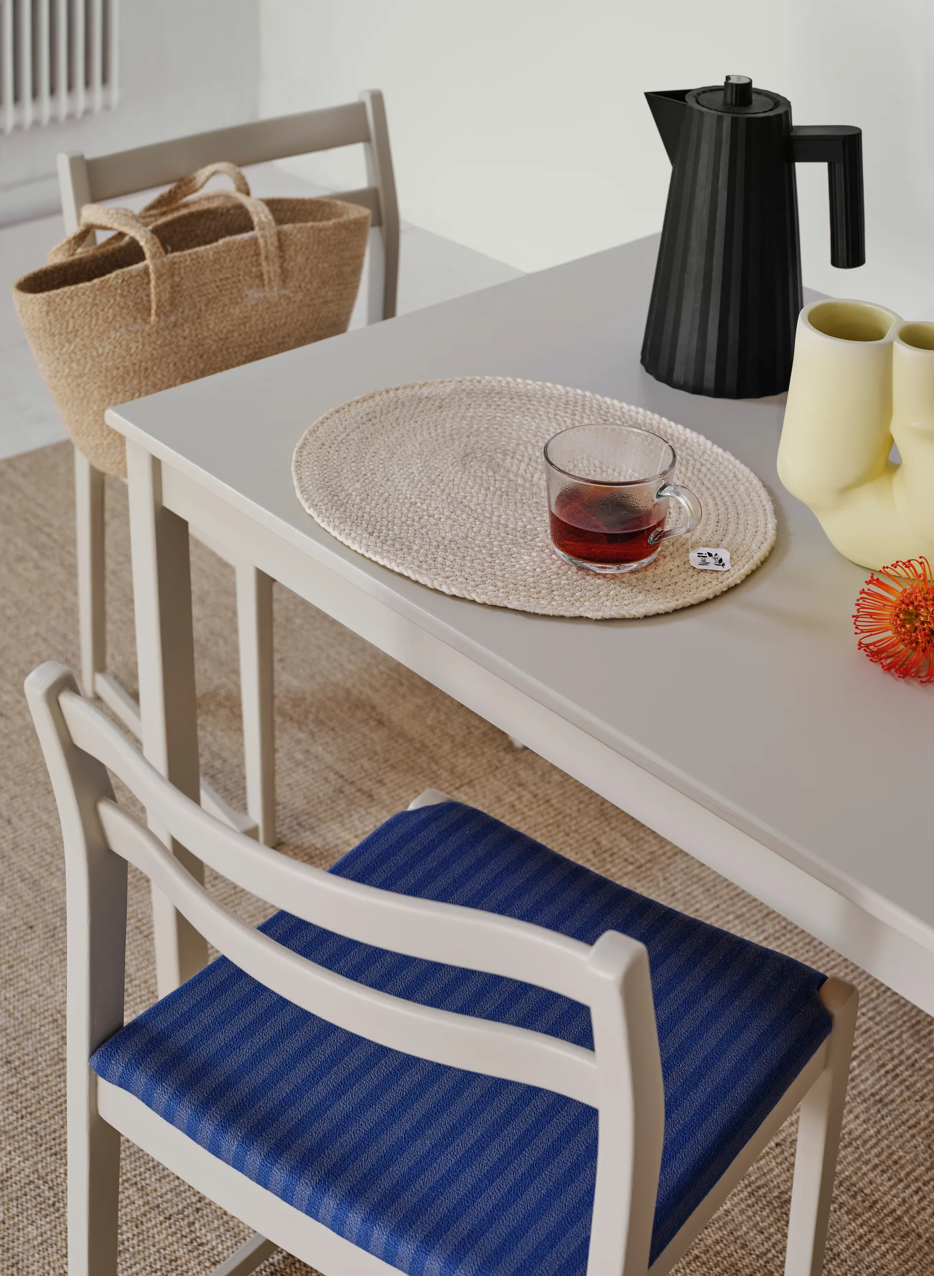 Braided Platzdecke oval, Ivory Dixie