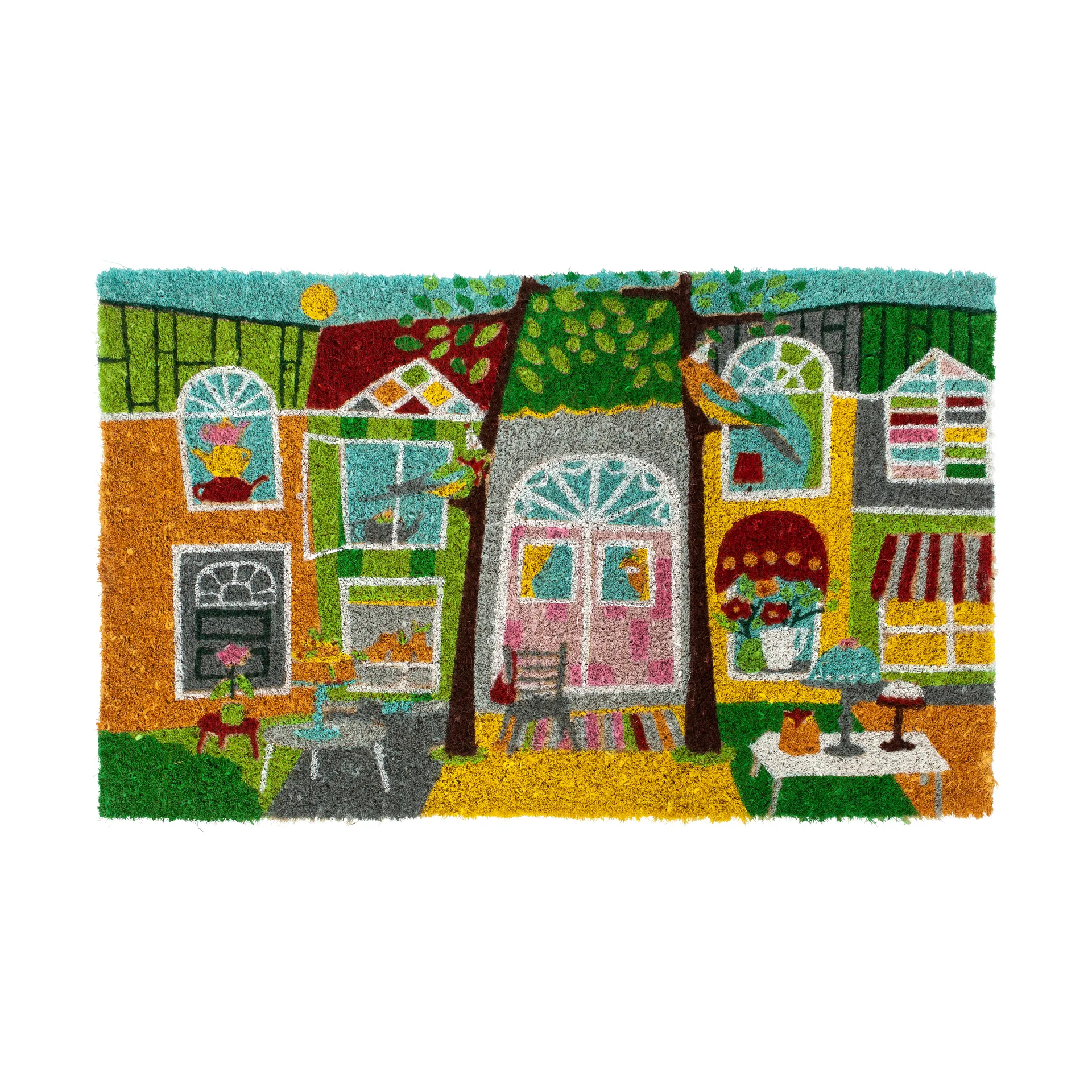Coir Türmatte, Garden party, 45x75 cm Dixie
