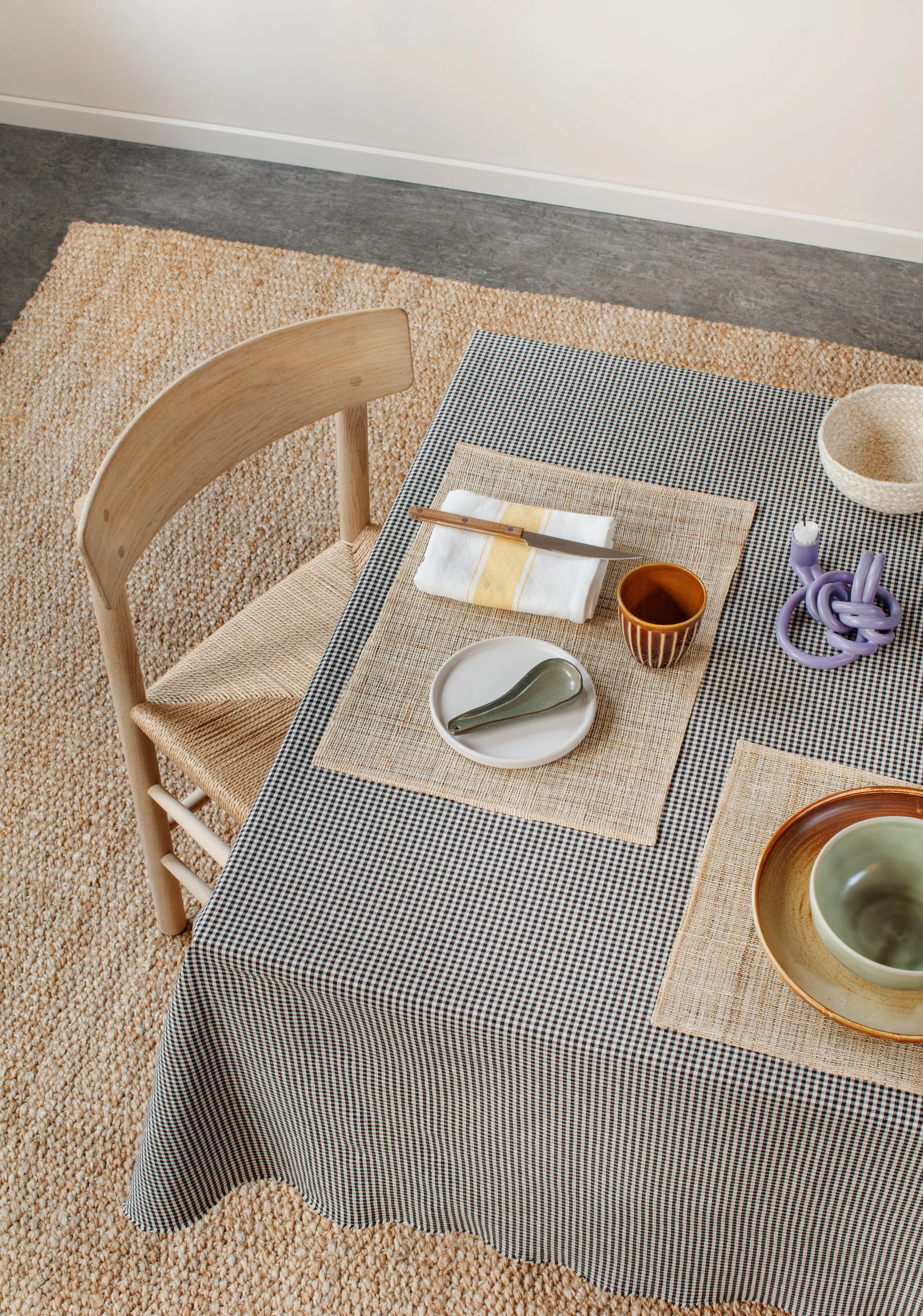 Dixie Leinen-Platzdecke, Natural Dixie