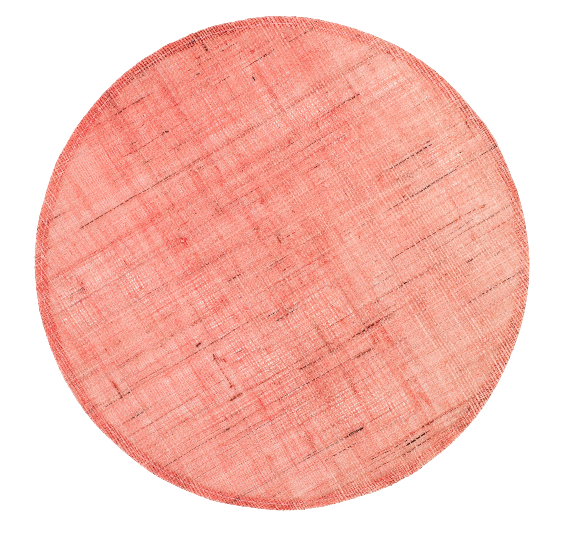 Dixie Leinenplatzdecke rund, Soft coral Dixie