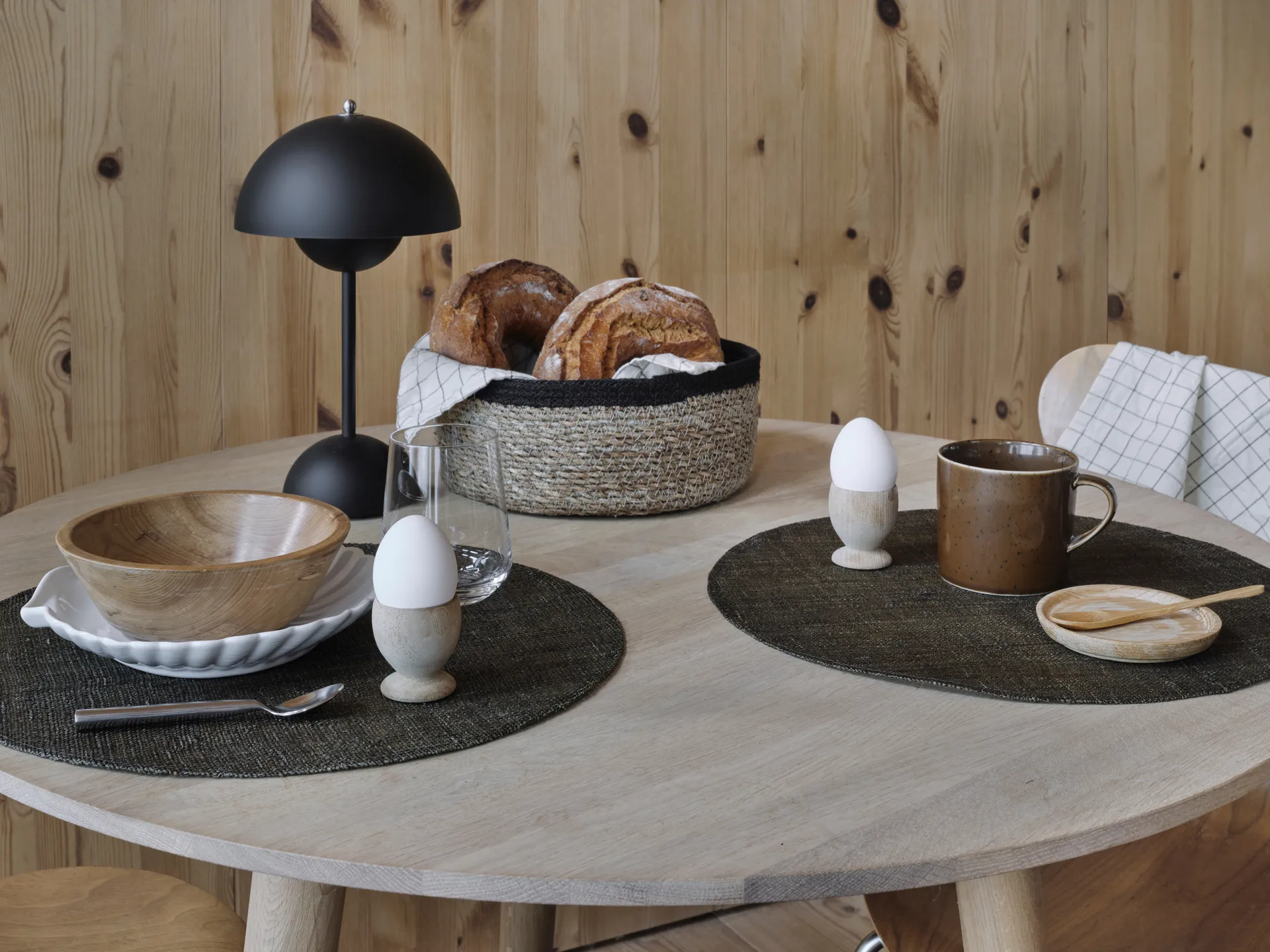 Emil Brotkorb 3er Pack, Natur-schwarz Dixie