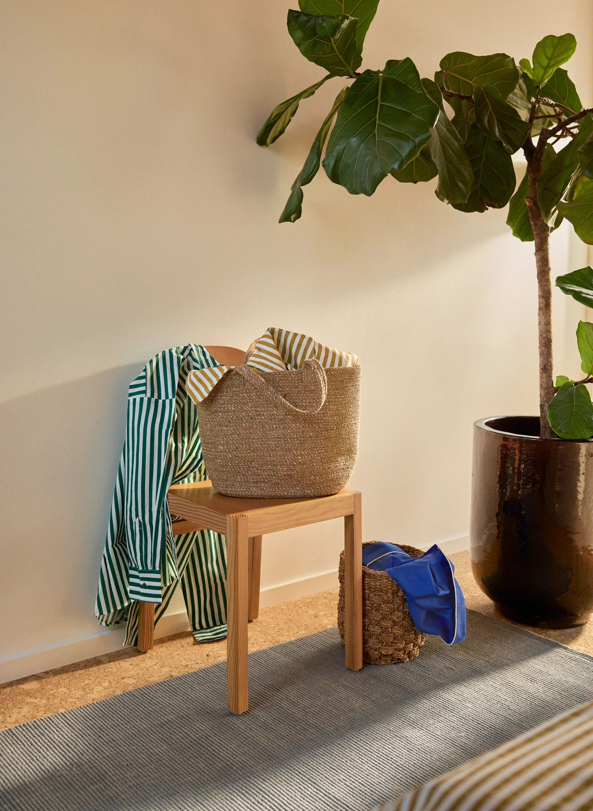 Fiona Jute-Teppich 80 x 180cm, Cement grey Dixie