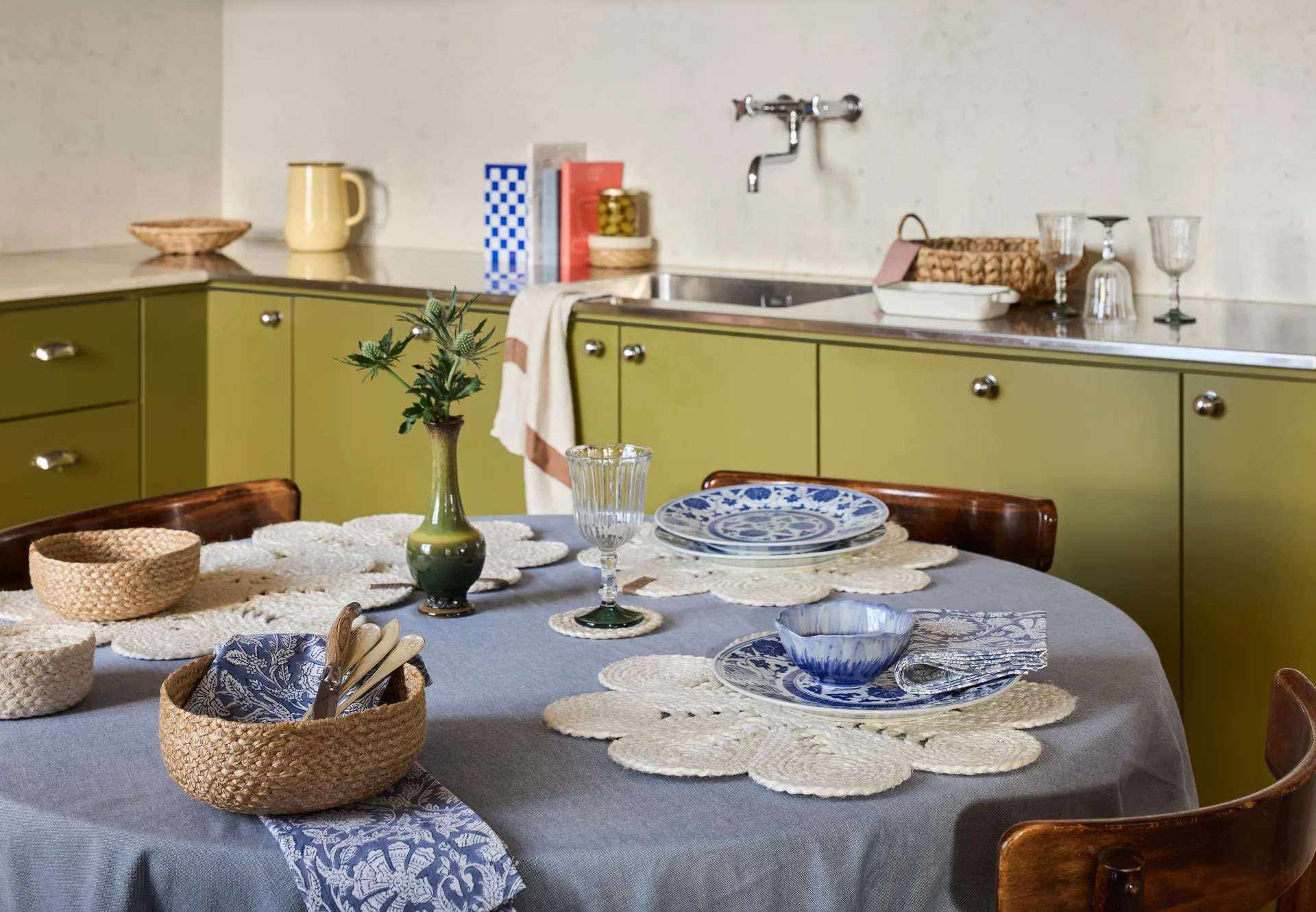 Flätad Brotkorb 3er Pack, Natur Dixie