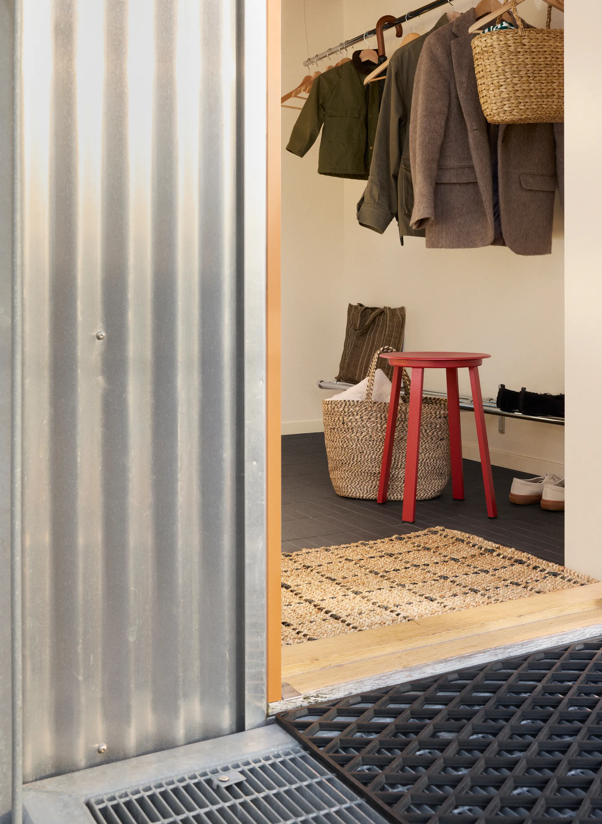 Freja Fußabstreifer kariert 60x90cm, Natural-dark grey Dixie