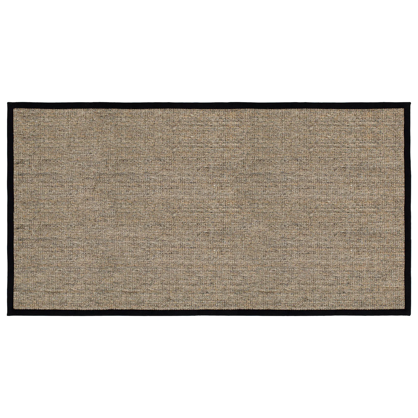 Jenny Sisal Fußmatte, Natur-schwarz, 80x150 cm Dixie