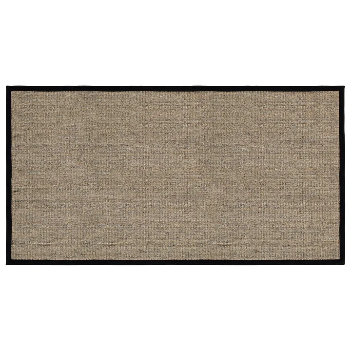 Jenny Sisal Fußmatte - Natur-schwarz, 80x150 cm - Dixie