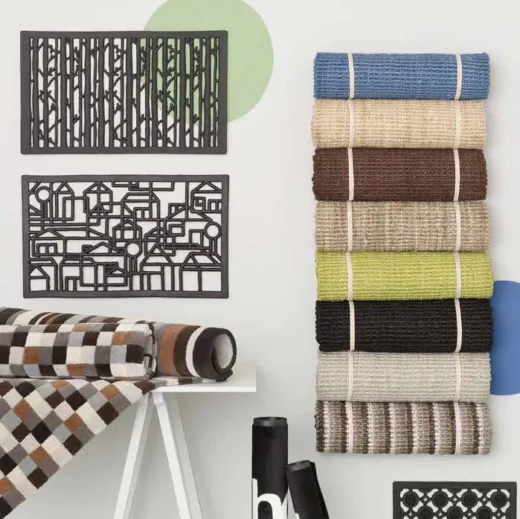 Jute Fußabtreter schwarz, 60 x 90cm Dixie